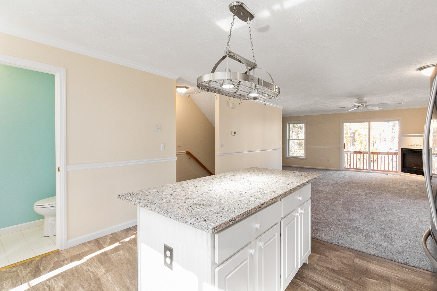 Island with Pot Rack - 36 Chandler Ln