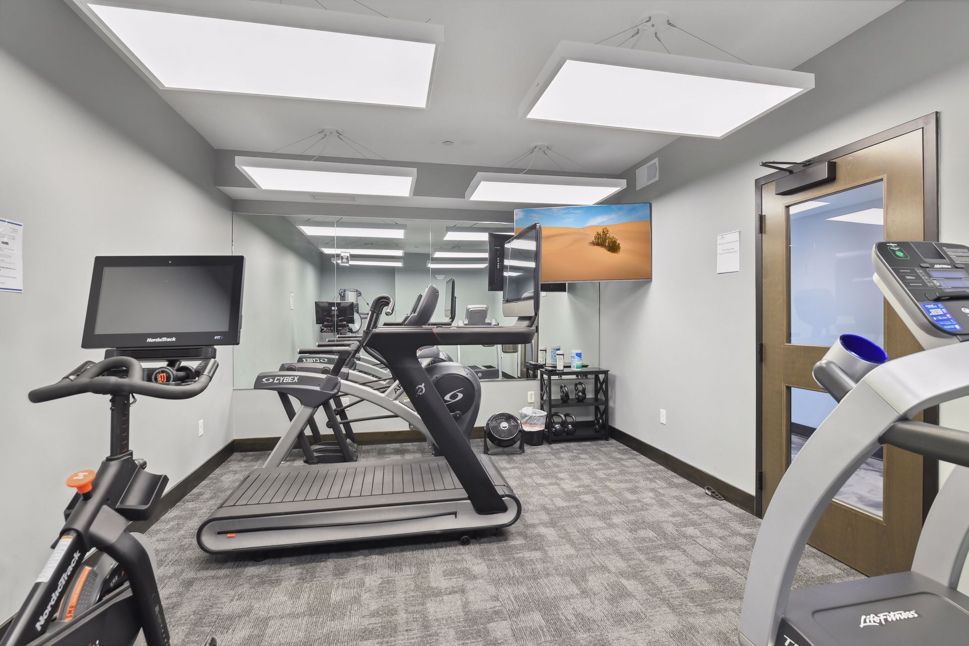 Exercise room on the main level - 222 Ferndale Rd S