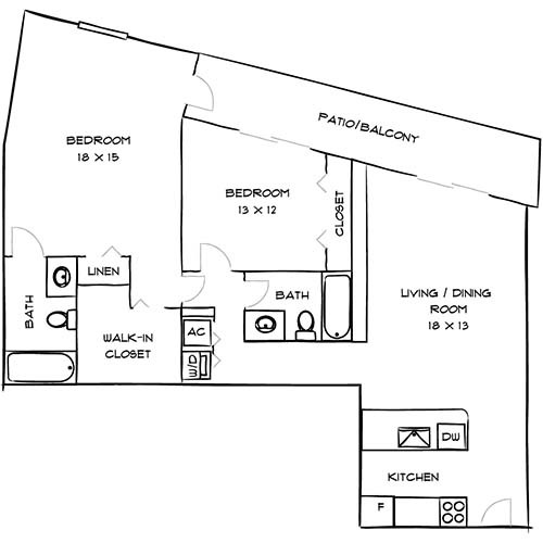 Floorplan - Bay Parc Apartment Homes