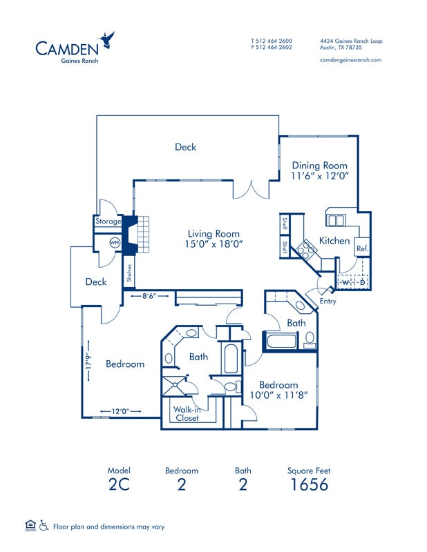 Floorplan - Camden Gaines Ranch