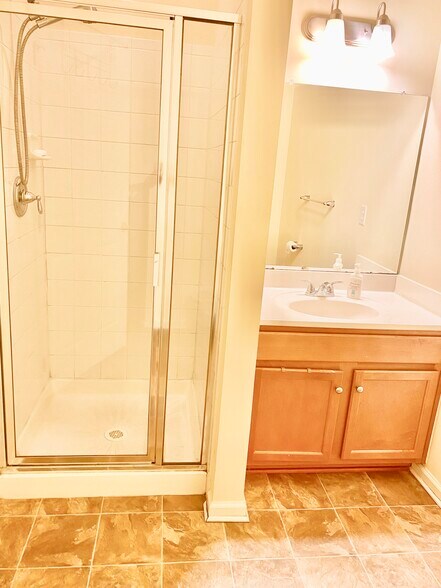 Full bathroom with stand up shower - 13A Iron Works Way
