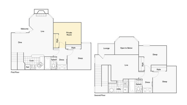 Floorplan - Harper Flatts