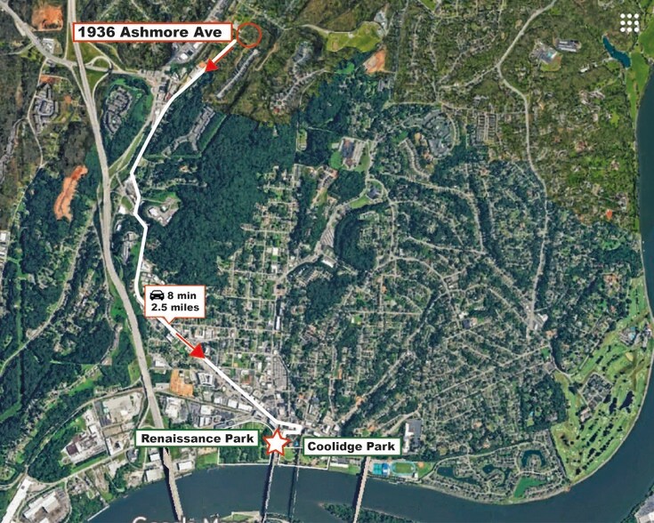 Map - 1936 Ashmore Ave