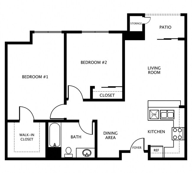 Floorplan - Hayward Village Senior Apartments