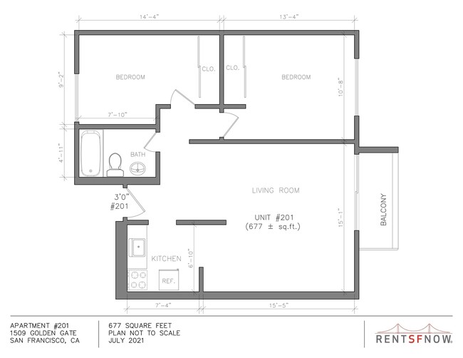 Floorplan - 1509 Golden Gate