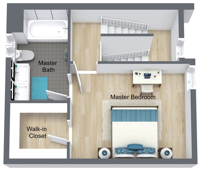 Floorplan - The Evelyn Townhomes: Luxe Living in the Heart of North Park’s Trendy Vibe