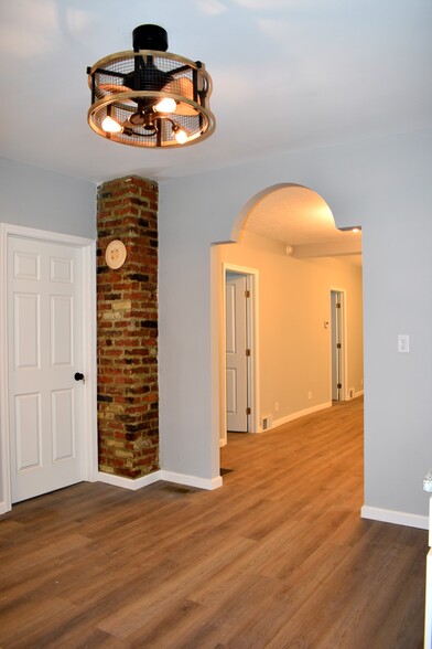 Exposed brick in the kitchen - 2416 West 10th Street