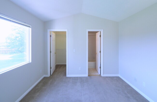 Bedroom with walk in closet - 1233 Warrior Way