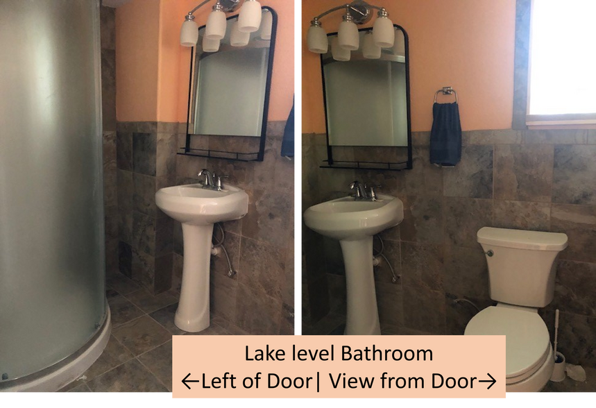 Lake Level Bathroom - 9031 E Circle Dr S