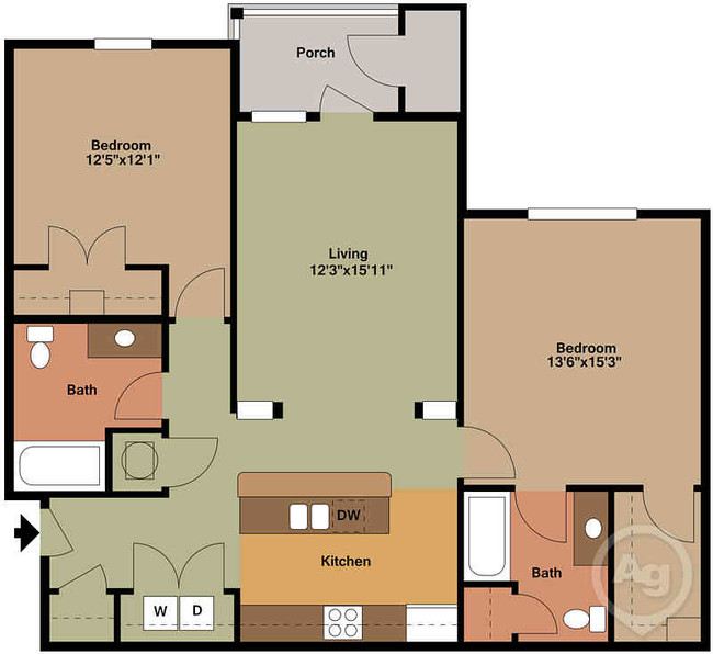 Floorplan - Mosaic Apartments