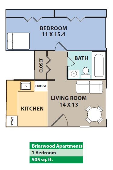 Floorplan - Briarwood Apartments