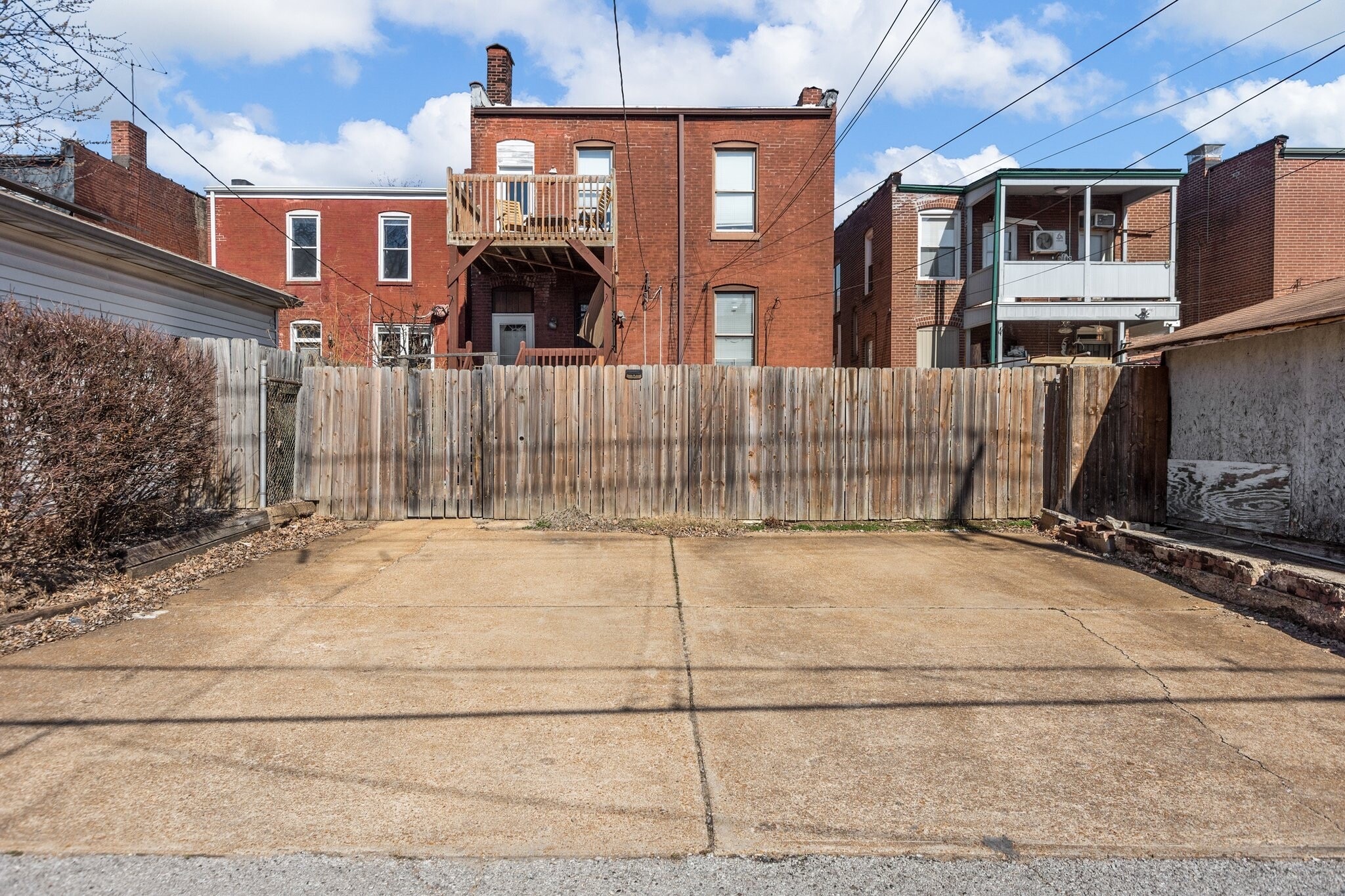 Rear parking pad - 3452 Humphrey St