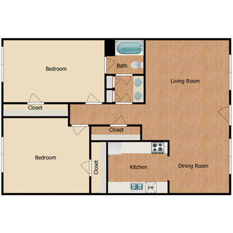 Floorplan - Ventana at Valwood Apartments