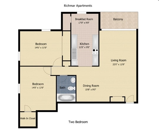 2 Bedroom - Richmar
