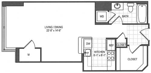 Floorplan - The Prime at Arlington Courthouse
