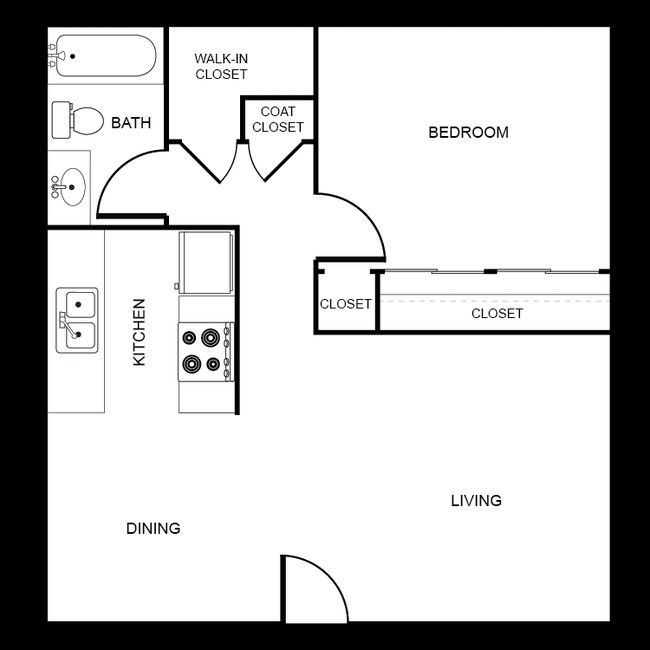 1BR/1BA - El Cazador