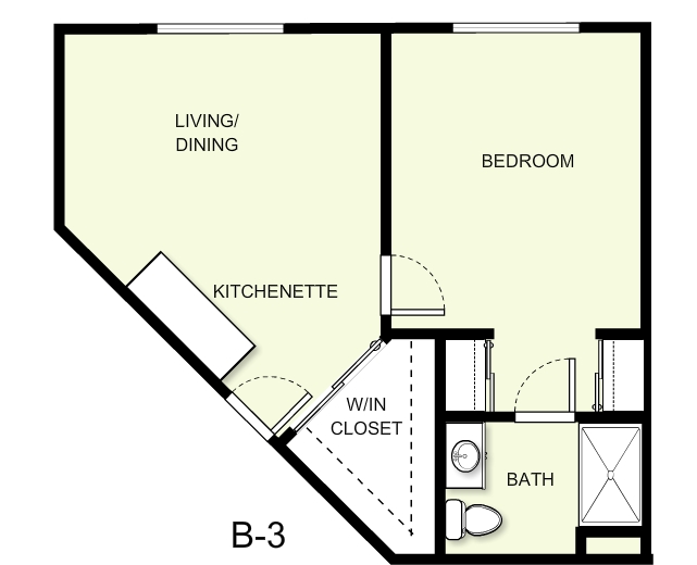 1BR/1BA - The Fairmont Independent Senior Living