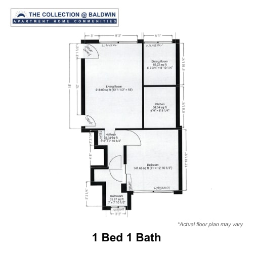Floorplan - The Collection at Baldwin