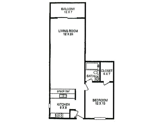 Floorplan - The Windjammer Apartments