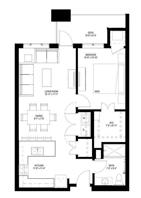 Floorplan - The Legends of Woodbury 55+ Apartments