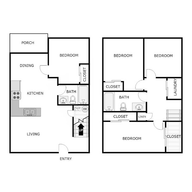 Floorplan - NICHOLASVILLE GREENS TOWNHOMES