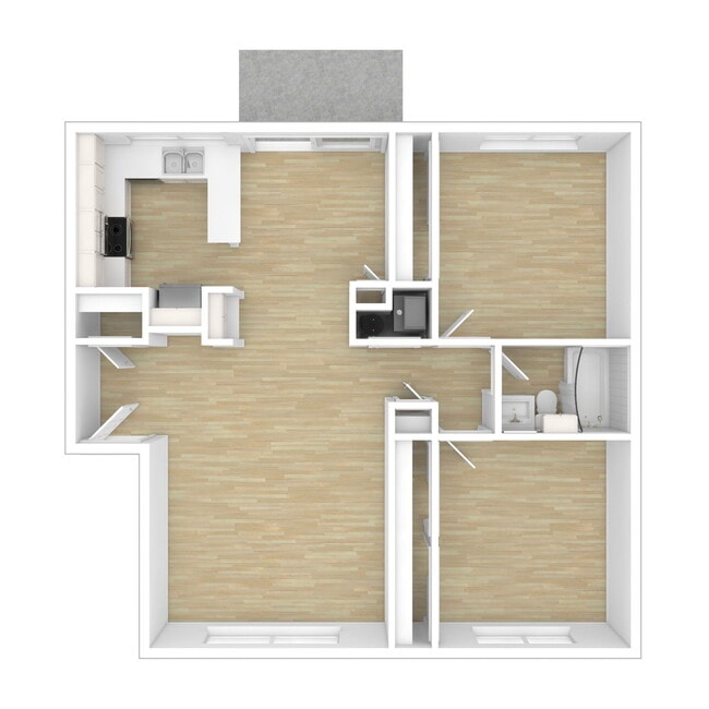 Floorplan - Standiford Court Apartments