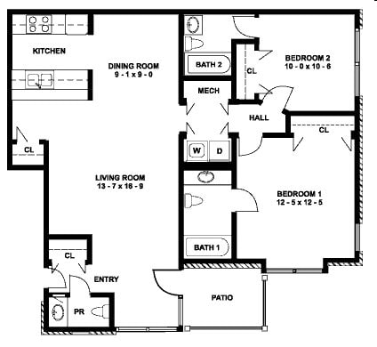 2BR/2.5BA - Brookfield Apartments