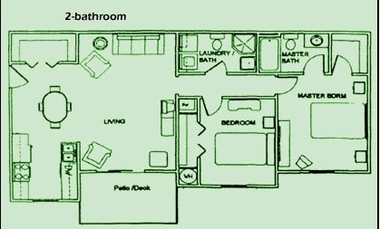 2BR/2BA - Pine Lake Village Apartments