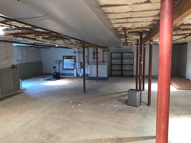 Unfinished Basement with washer/dryer hookup - 117 Regency Ln