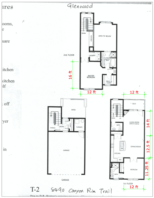 Floor Plan - 8510 Canyon Rim Trail