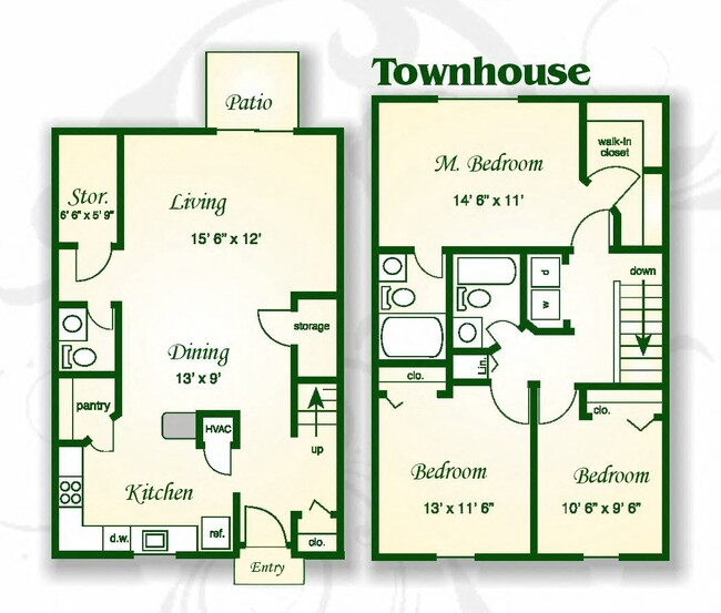 Floorplan - Shadowmoss Pointe Apartments and Townhomes