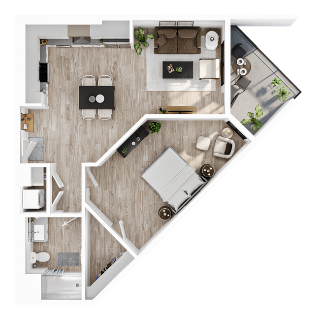 Floorplan - Alwell Apartments