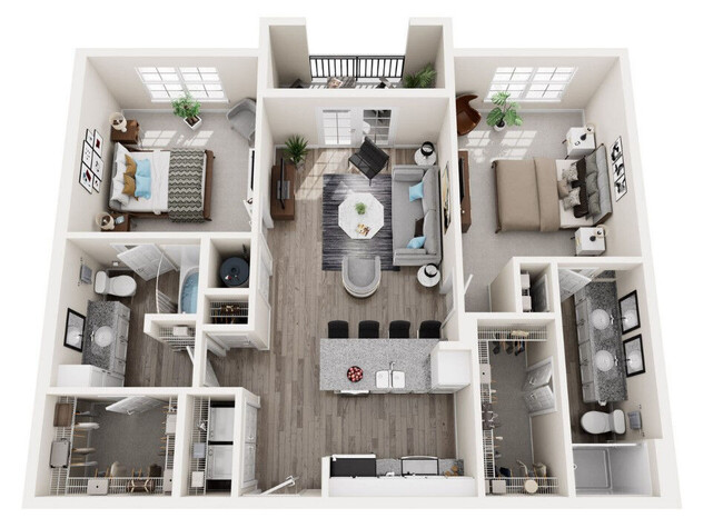 Floorplan - Water's Edge Apartments