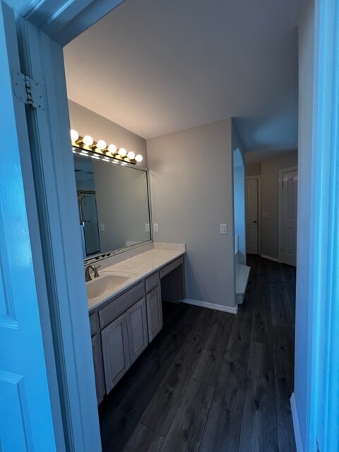 Master Bathroom Vanity 1 - 201 San Saba St