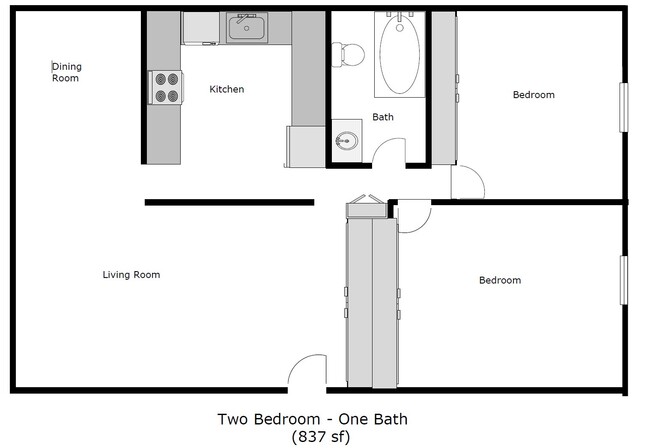 Floorplan - Gold Oaks Apartments