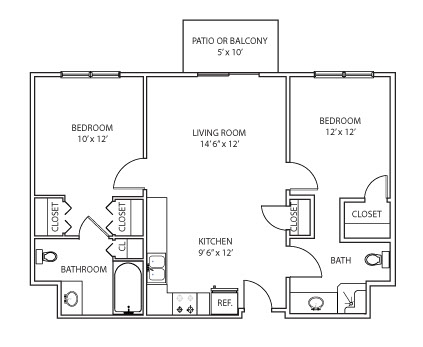 2BR/2BA - Crestwood Village North