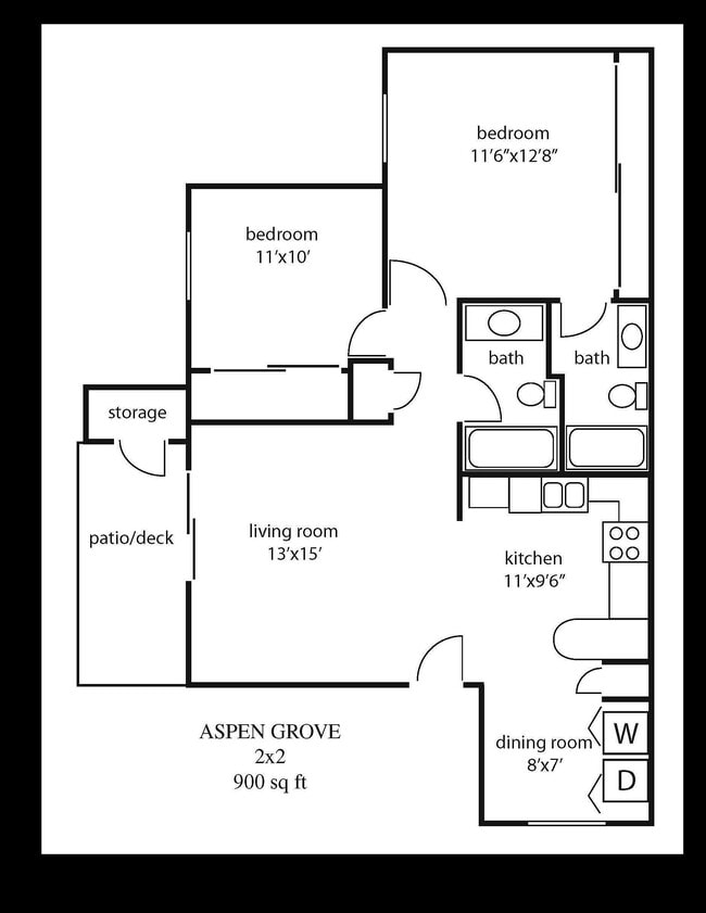 Aspen Grove - 2 Bedroom 2 Bath - Aspen Grove Apartments