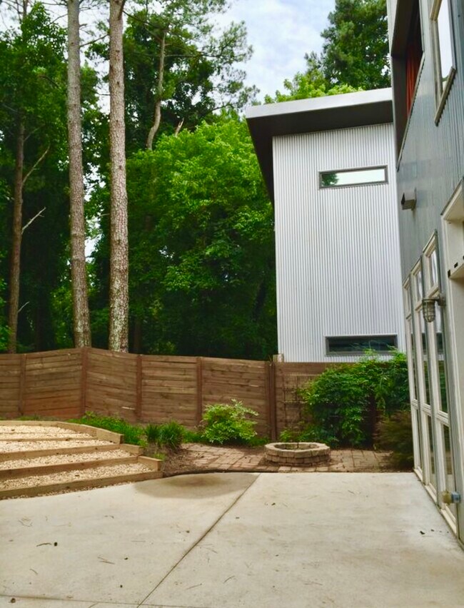 Back yard with fire pit - 2466 Lake Dr SE