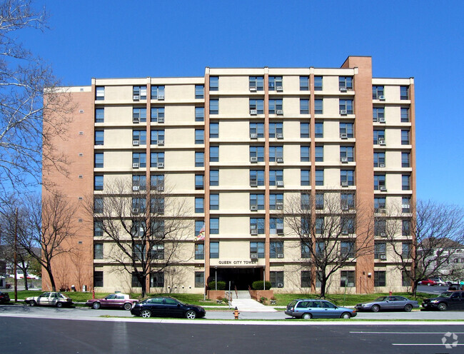 View from the southwest - Queen City Tower