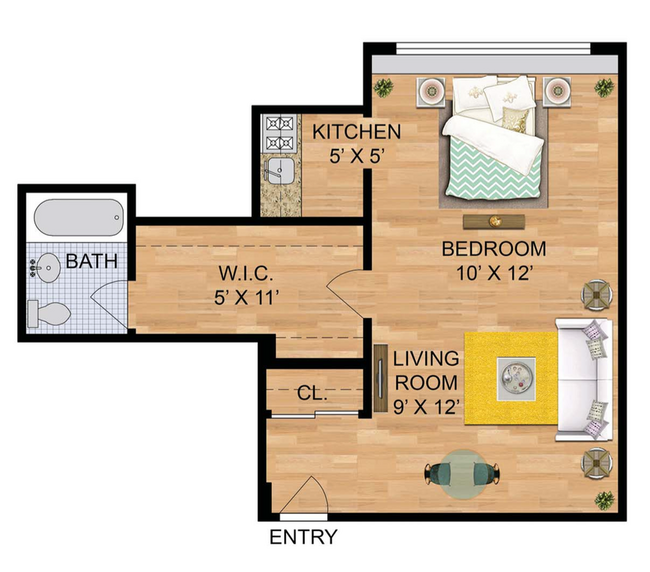 Building Photo - Spacious & Bright Studio at River Place West