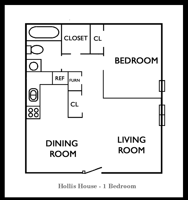 Hollis House 1 Bedroom - Hollis House Apartments