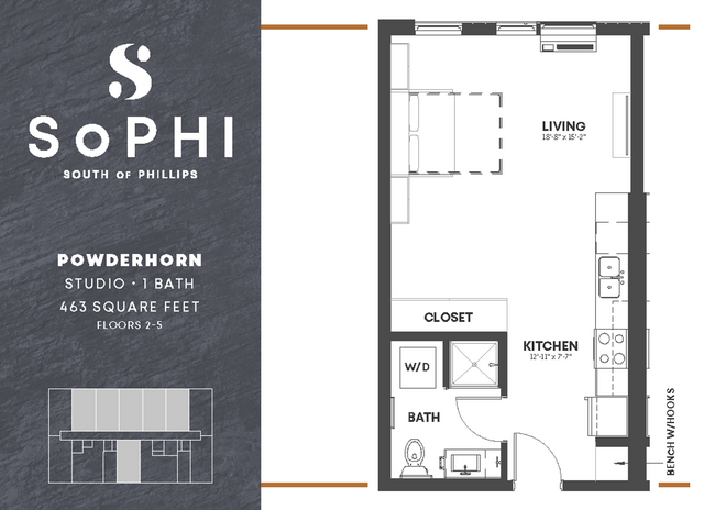 Floorplan - SoPHI Apartments | Spacious Studios!