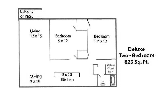 2BR/1BA - Asbury Woods Senior Apartments