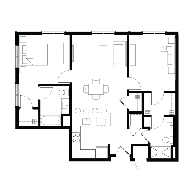 Floorplan - Zen Apartments  55+