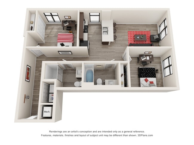 Plan 2.3 - 1007 W University - New Construction