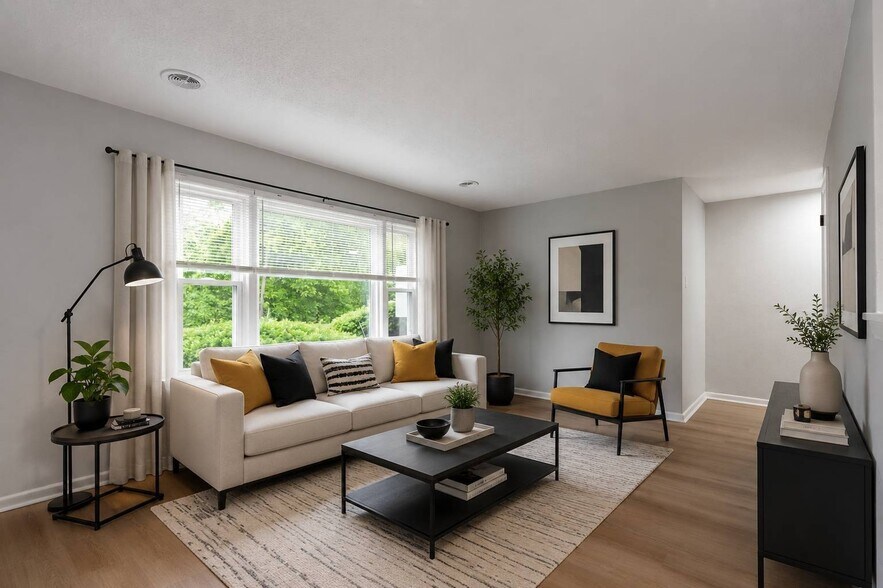 Living Room - Prime Cambridge (formerly 1901 Apartments)