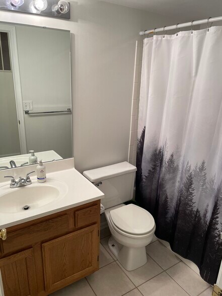 Second bath; cabinets have been updated (not shown) - 2495 Fountain Pl
