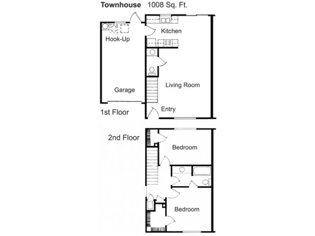 2BR/1.5BA - Hilltop Village Apartments