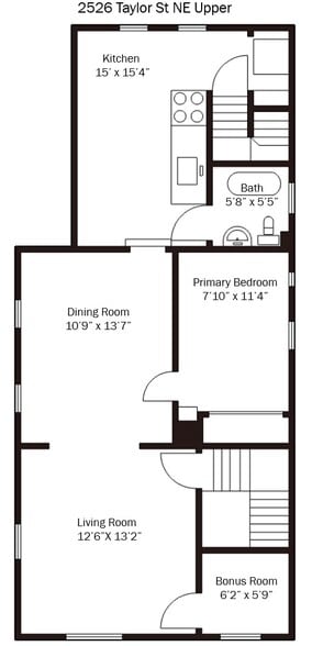 Floorplan - 2526 NE Taylor St
