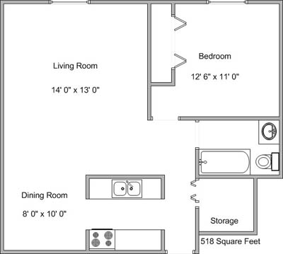 1BR/1BA - Long Island